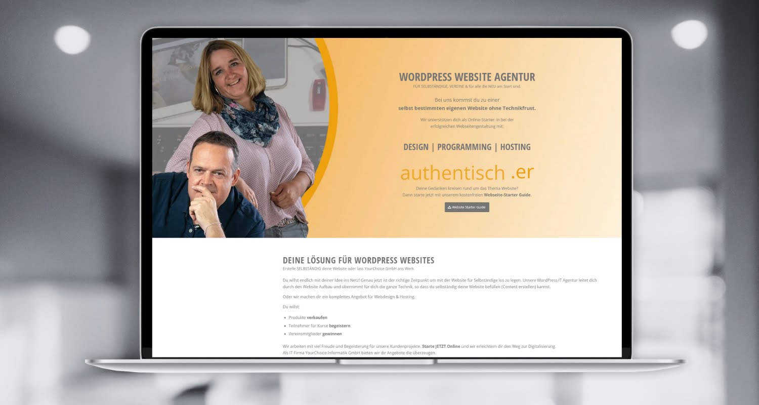 WordPress Webdesign mit YourChoice Informatik GmbH
